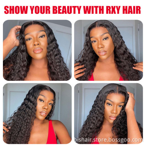 Deep Wave Brazilian hair wig, transparent lace wig T-part curly human hair lace front human hair wig Remy wig, 10 to 28 inches